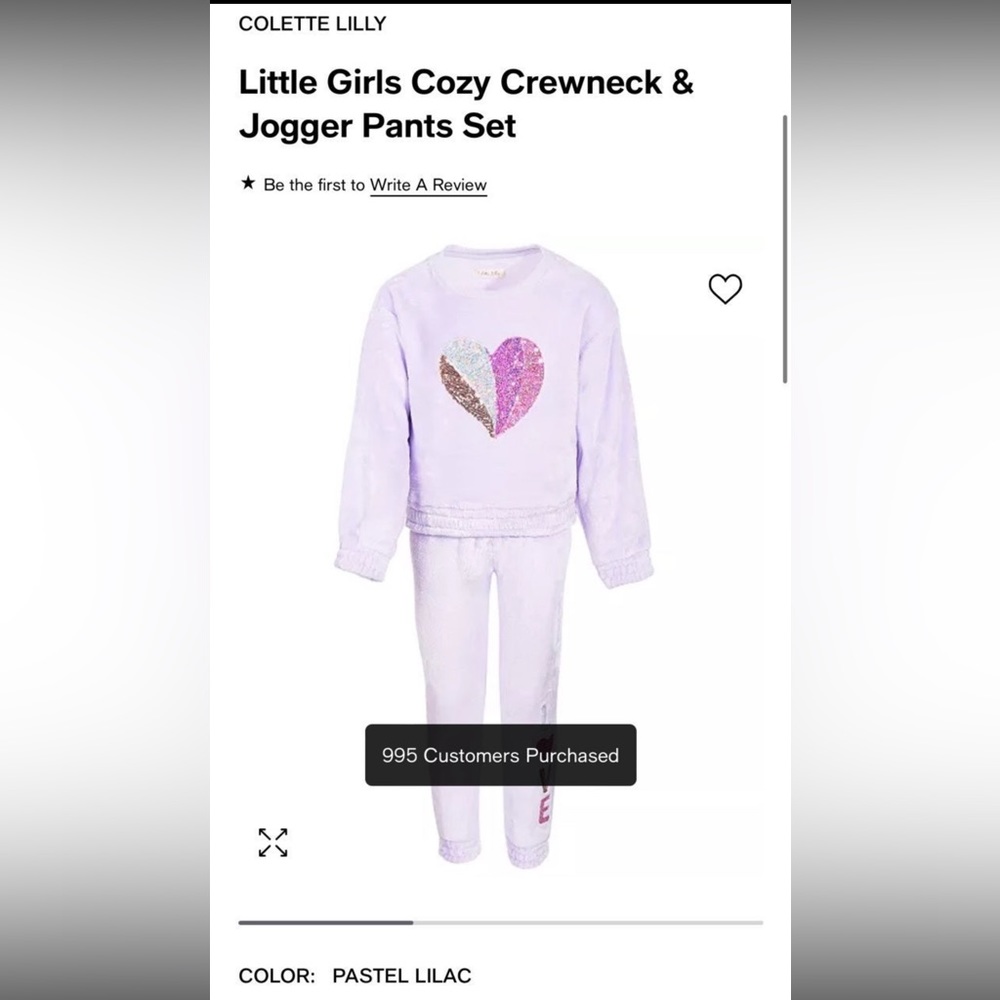 🆕 Colette Lilly 2-piece set, little girls sz 6x